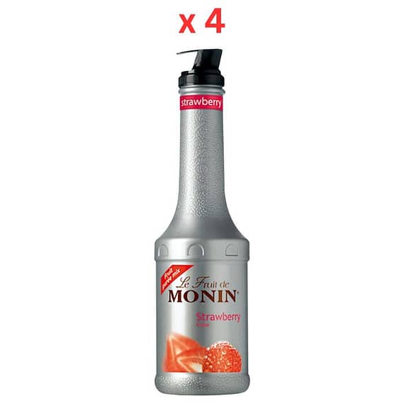 Monin Strawberry Fruit Mix – 1 Ltr Pack Of 4 Beverages "BAE" Charm Bracelet