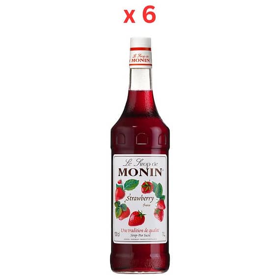 Monin Strawberry Syrup – 1 Ltr Pack Of 6 Beverages "BAE" Charm Bracelet
