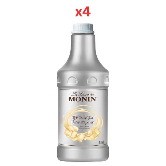 Monin White Chocolate Sauce – 1.89 Ltr Pack Of 4 Beverages "BAE" Charm Bracelet
