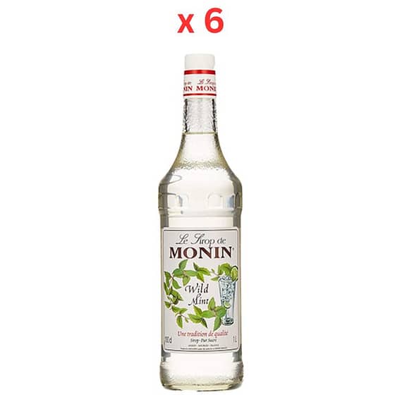 Monin Wild Mint Syrup – 1 Ltr Pack Of 6 Beverages "BAE" Charm Bracelet