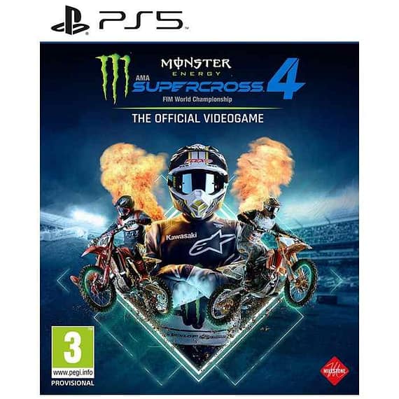 Monster Energy Supercross The Official Video Game 4 Playstation5 Games "BAE" Charm Bracelet