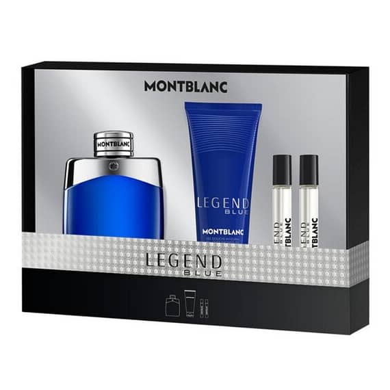 Mont Blanc Legend Blue 4Pcs (M) Edp 100Ml + Edp 2 X 7.5Ml + Sg 100Ml Gift Set Gift Sets "BAE" Charm Bracelet