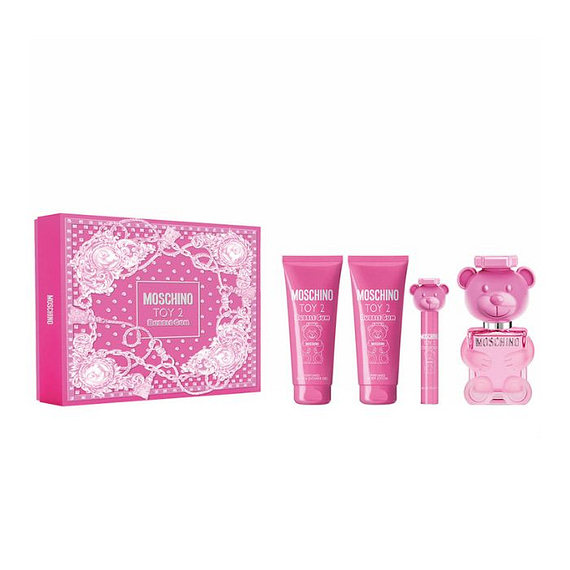 Moschino Toy 2 Bubble Gum Edt 100ml+10ml+100SG+100BL Set (W) Gift Sets "BAE" Charm Bracelet