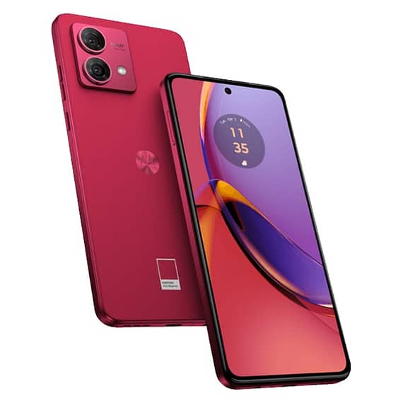 Motorola Moto G84, 256GB,12GB, Viva Magenta, 5G Electronics "BAE" Charm Bracelet