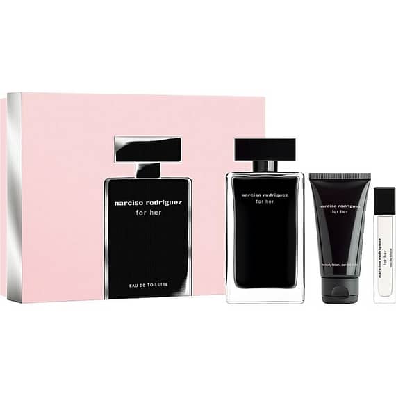 Narciso Rodriguez Her Edt 100ml+10ml+50ml BL Set Gift Sets "BAE" Charm Bracelet