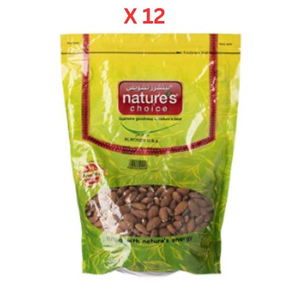 Natures Choice Almonds U.S.A, 1 kg Pack Of 12 (UAE Delivery Only) Dates & Dry Fruits "BAE" Charm Bracelet