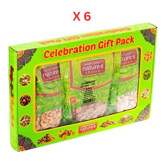 Natures Choice Celebration Gift Packs "AAA" – 1.20 kg Pack Of 6 (UAE Delivery Only) Dates & Dry Fruits "BAE" Charm Bracelet
