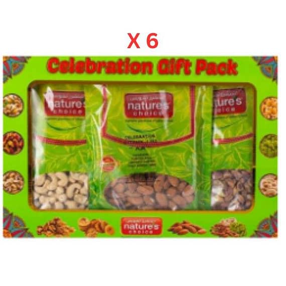 Natures Choice Celebration Gift Packs "AA" – 1.10 kg Pack Of 6 (UAE Delivery Only) Dates & Dry Fruits "BAE" Charm Bracelet
