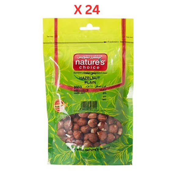 Natures Choice Hazelnut Plain – 200 gm Pack Of 24 (UAE Delivery Only) Dates & Dry Fruits "BAE" Charm Bracelet