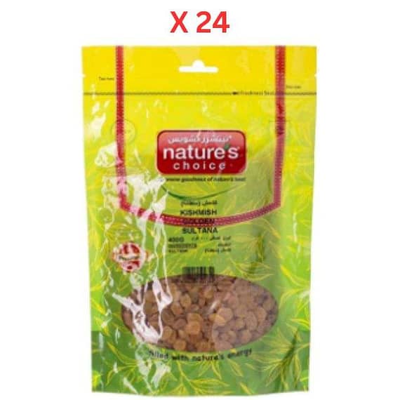 Natures Choice Kishmish Iranian – 400 gm Pack Of 24 (UAE Delivery Only) Dates & Dry Fruits "BAE" Charm Bracelet
