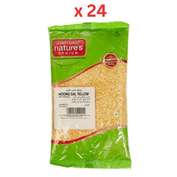 Natures Choice Lentils Moong Dal Yellow – 500 gm Pack Of 24 (UAE Delivery Only) Grocery "BAE" Charm Bracelet
