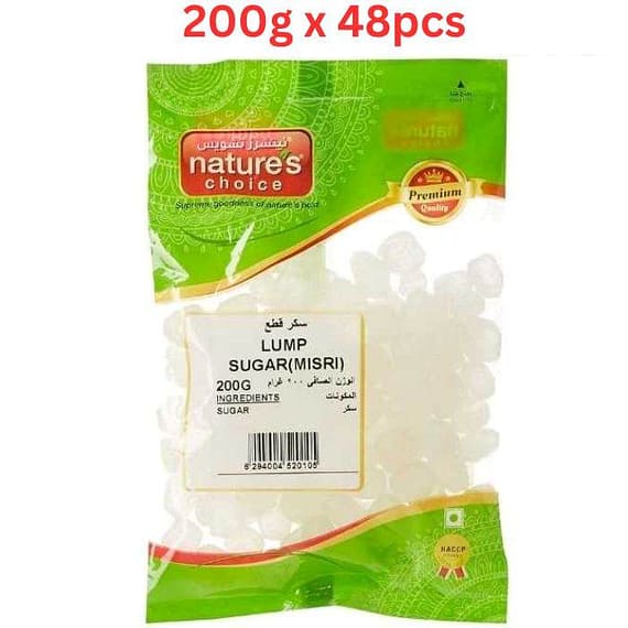 Natures Choice Lump Sugar (Misri), 200 gm Pack Of 48 (UAE Delivery Only) Electronics "BAE" Charm Bracelet