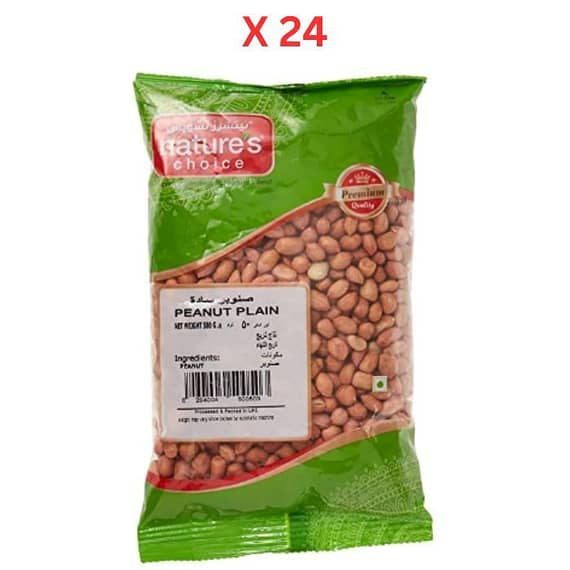Natures Choice Peanut Plain – 500 gm Pack Of 24 (UAE Delivery Only) Dates & Dry Fruits "BAE" Charm Bracelet