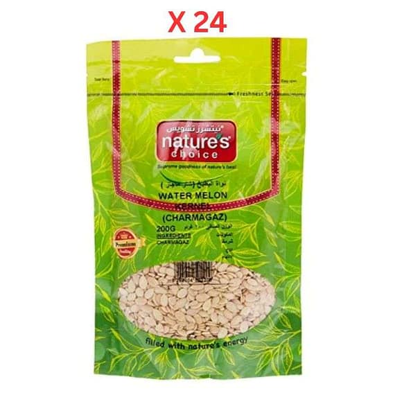 Natures Choice Watermelon Kernel, 200gm Pack Of 24 Confectionery "BAE" Charm Bracelet