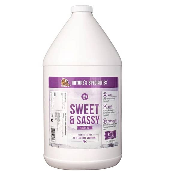 Natures Specialties Sweet & Sassy Cologne For Dogs And Cats -3.87 Liter / Gallon Grooming Supplies "BAE" Charm Bracelet
