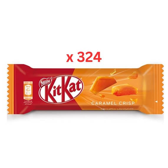 Nestle Kit Kat 2F Caramel 19.5Gm, Box Of 324Pcs Confectionery "BAE" Charm Bracelet