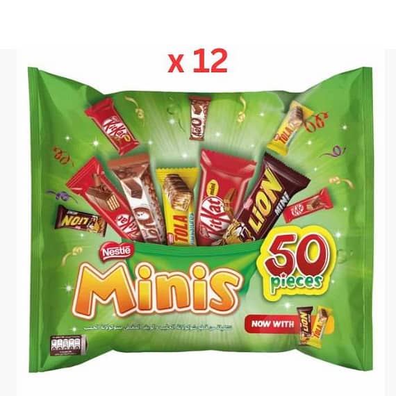 Nestle Mini Mix 647gm, Box of 12pcs Confectionery "BAE" Charm Bracelet