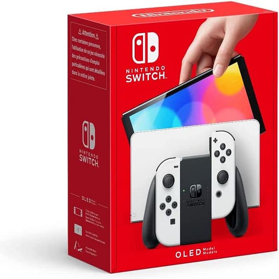 Nintendo Switch OLED Model Black & White Joy Con (International Version) Consoles "BAE" Charm Bracelet