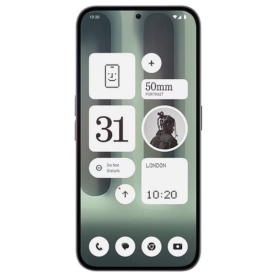 Nothing Phone (2a) Plus, 256GB, 12GB, Grey, 5G Mobiles "BAE" Charm Bracelet