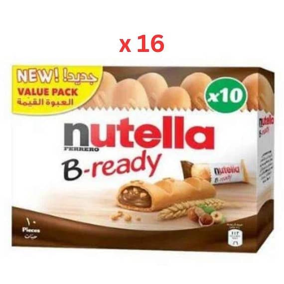 Nutella B-Ready 220g, Box Of 16pcs Confectionery "BAE" Charm Bracelet