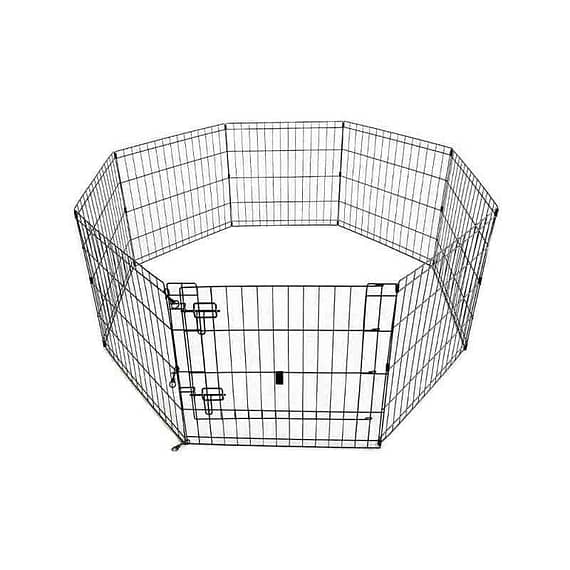 Pawsitiv Foldable Pet Play Pen With Door (8 Panels) #36, 91*61cm Dog Toys "BAE" Charm Bracelet