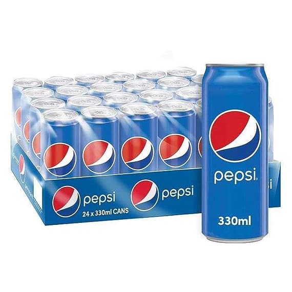 Pepsi Carbonated Soft Drink Can 330 ml x 24 Carton Beverages "BAE" Charm Bracelet
