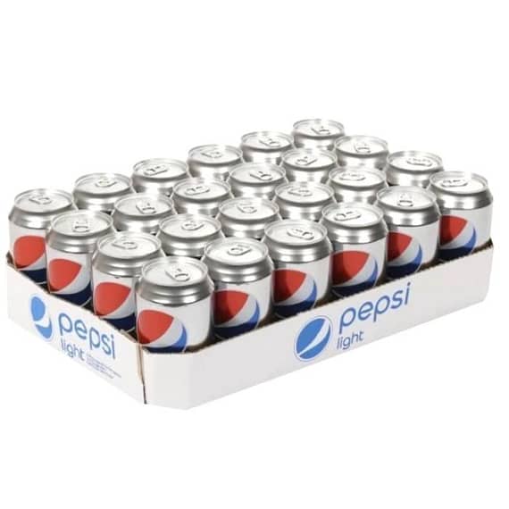 Pepsi Diet Carbonated Drinks Can 330 ml x 24 Carton Beverages "BAE" Charm Bracelet