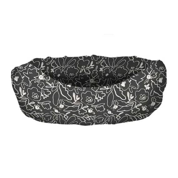 Petshop By Fringe Studio Messy Flower Cuddler Pet Bed – Charcoal 51x48x20cm Beds & Cushions "BAE" Charm Bracelet