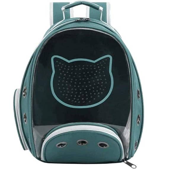 Petstranaut Backpack Bobble Cat Face Green Cats Accessories "BAE" Charm Bracelet