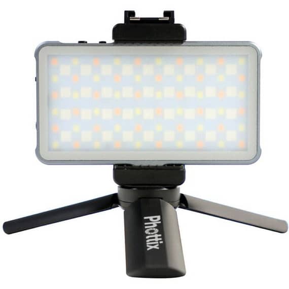 Phottix M100R RGB LED On-Camera Light Panel, Rechargeable Built In Battery With Powerbank – M100R Electronics "BAE" Charm Bracelet