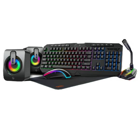 Porodo 5 in 1 Ultimate Gaming Kit with Rainbow Effect – PDX215-BK Computer Accessories "BAE" Charm Bracelet