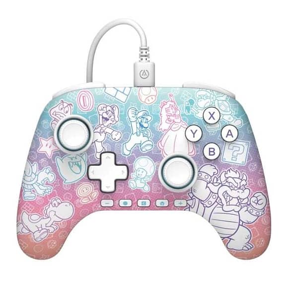 Power A Advantage Switch 2 Mushroom Kingdom Wired Controller Controllers "BAE" Charm Bracelet