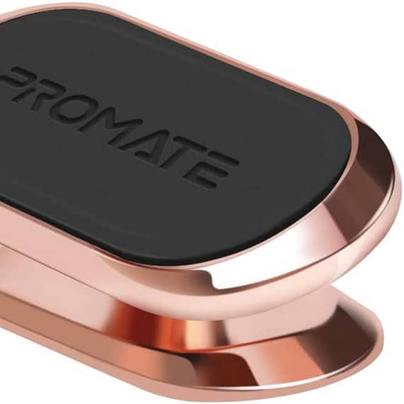 Promate Magnetic Car Phone Holder, Universal Cradleless Stick-On Dashboard Mount with 360-Degree Rotation, MAGNETTO-3.ROSEGOLD Mobile Accessories "BAE" Charm Bracelet