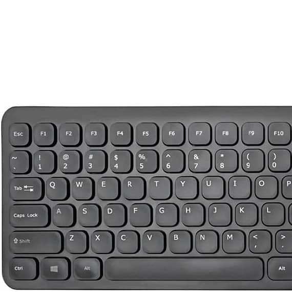 Promate Wired Keyboard, Ultra-Slim Full-Size 106-Keys Quiet Keyboard with 1.6m USB Cord Length, EASYKEY-4.E/A Computer Accessories "BAE" Charm Bracelet