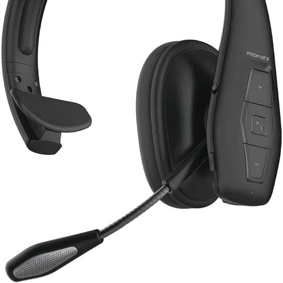 Promate Wireless Bluetooth Mono Headset with Mic, Built-In Controls and Multiple Connectivity, Engage-Pro Computer Accessories "BAE" Charm Bracelet