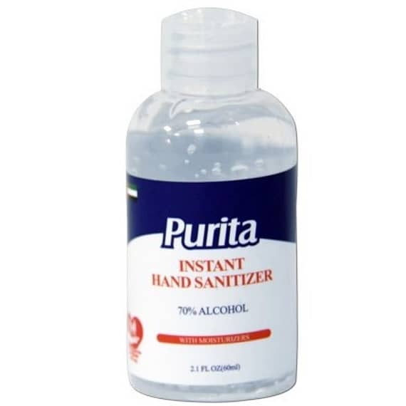 Purita Instant Hand Sanitizer 250ml (UAE Delivery Only) Grocery "BAE" Charm Bracelet