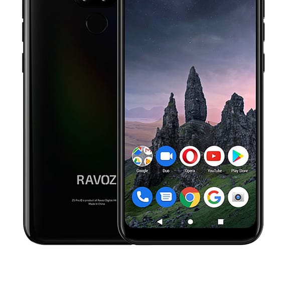 Ravoz Z6 Pro, 64GB 4GB, Black Mobiles "BAE" Charm Bracelet