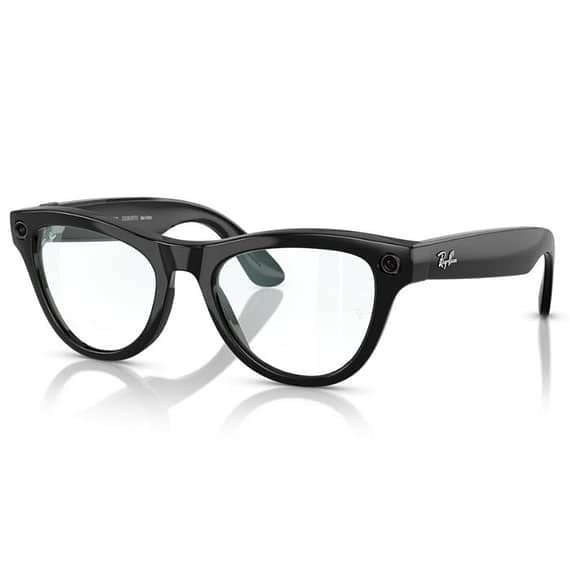 Ray-Ban Meta Skyler Shiny Black Clear Smart Glasses – 4010 Gaming & Consoles "BAE" Charm Bracelet