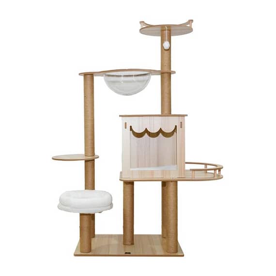 Regalia Topkapi Cat Tree – 40X55X132CM Cat scratcher & Post "BAE" Charm Bracelet