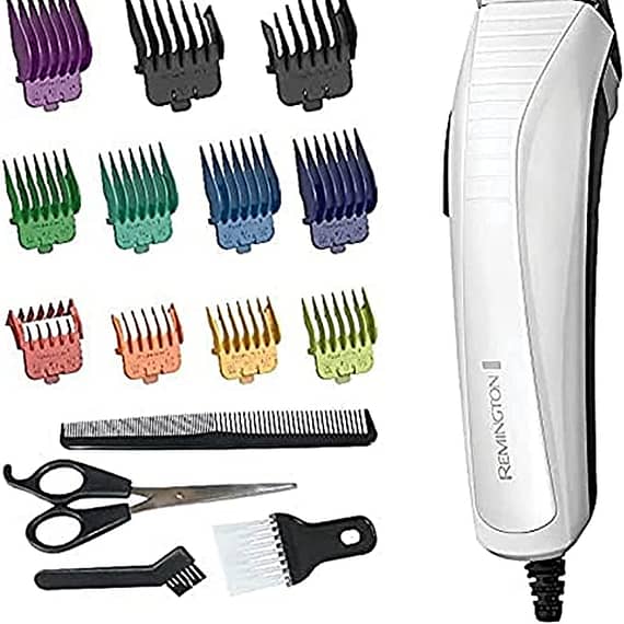 Remington ColourCut Hair Clipper & Trimmer Shaver Kit for Men, White, REHC5035 Household "BAE" Charm Bracelet