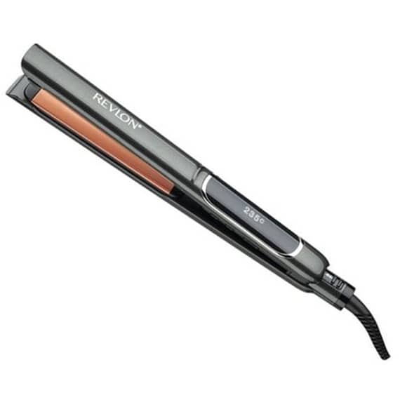 Revlon Salon Copper Smooth Styler Straightener, Auto Shut Off, Auto dual Voltage, 30 LCD Heat Settings, 10s Fast Heat Setup, Colour Fade Control – RVST2175 Household "BAE" Charm Bracelet