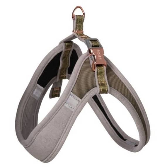 Rogz Urban Fast-Fit Adjustable Dog Harness Olive – Medium Collars & Harnesses "BAE" Charm Bracelet