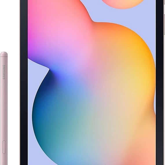 Samsung Galaxy Tab S6 Lite (2024), 10.4 Inch, 64GB, 4GB, Wi-Fi, Chiffon Rose-P620 Electronics "BAE" Charm Bracelet