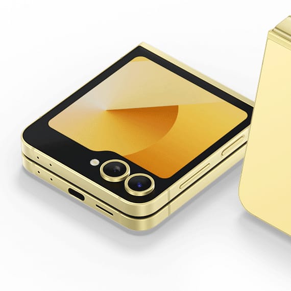 Samsung Galaxy Z Flip 6, 512GB, 12GB, Yellow (UAE Version) Mobiles "BAE" Charm Bracelet