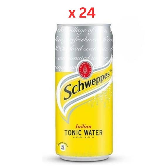 Schweppes Tonic Water Can – 24 x 300 ml Beverages "BAE" Charm Bracelet