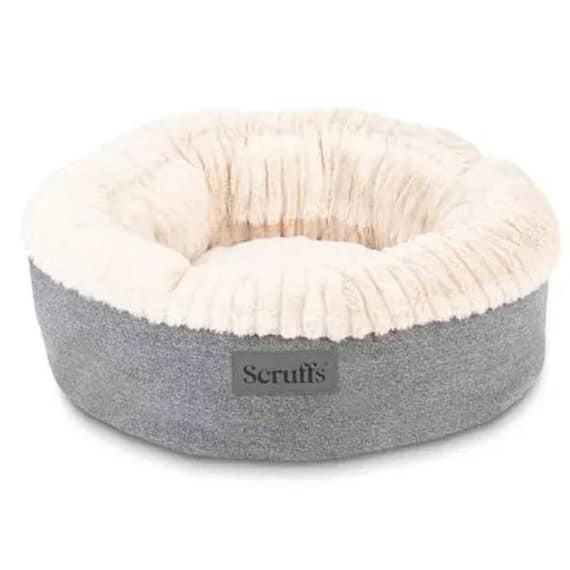 Scruffs Ellen Donut Dog Bed Light Grey Medium Beds & Cushions "BAE" Charm Bracelet