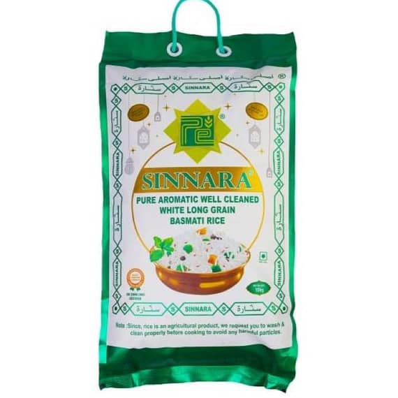 Sinnara Basmati Rice, 10Kg Food Cupboard "BAE" Charm Bracelet