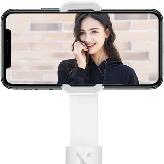 Smooth X Gimbal Stabilizer, Handheld Extendable Selfie Stick for iPhone Android, Vlog & YouTube Live Video, White Electronics "BAE" Charm Bracelet