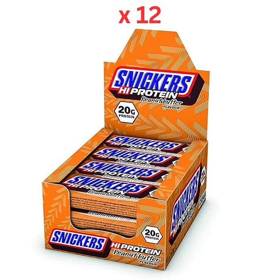 Snickers Hi Protein Peanut Butter 57G X 12 Carton Confectionery "BAE" Charm Bracelet