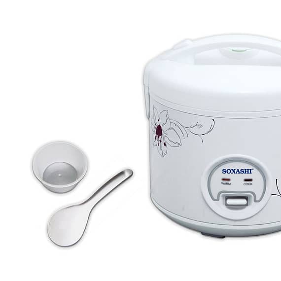 Sonashi 1.5 Ltr Rice Cooker With Steamer (SRC-515) Electric Cookers "BAE" Charm Bracelet